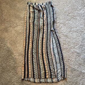 Striped Multicolor Maxi Skirt